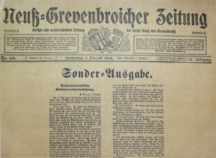 Neuss im Ersten Weltkrieg